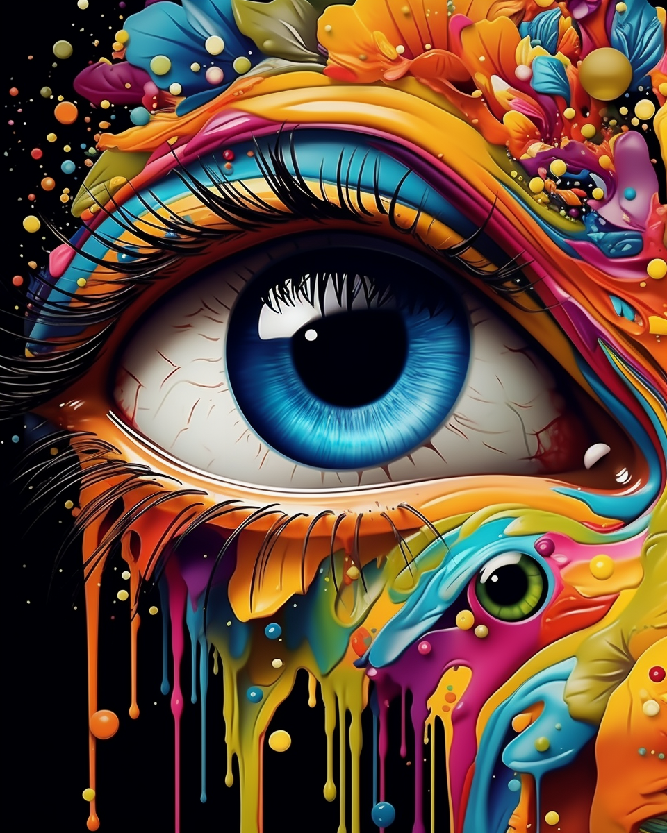 Reallynotsurennnjjjjjjkj An Eye In Vivid Colors With Dripping P E21de02e 3f5b 4d63 9317 E9f731204079