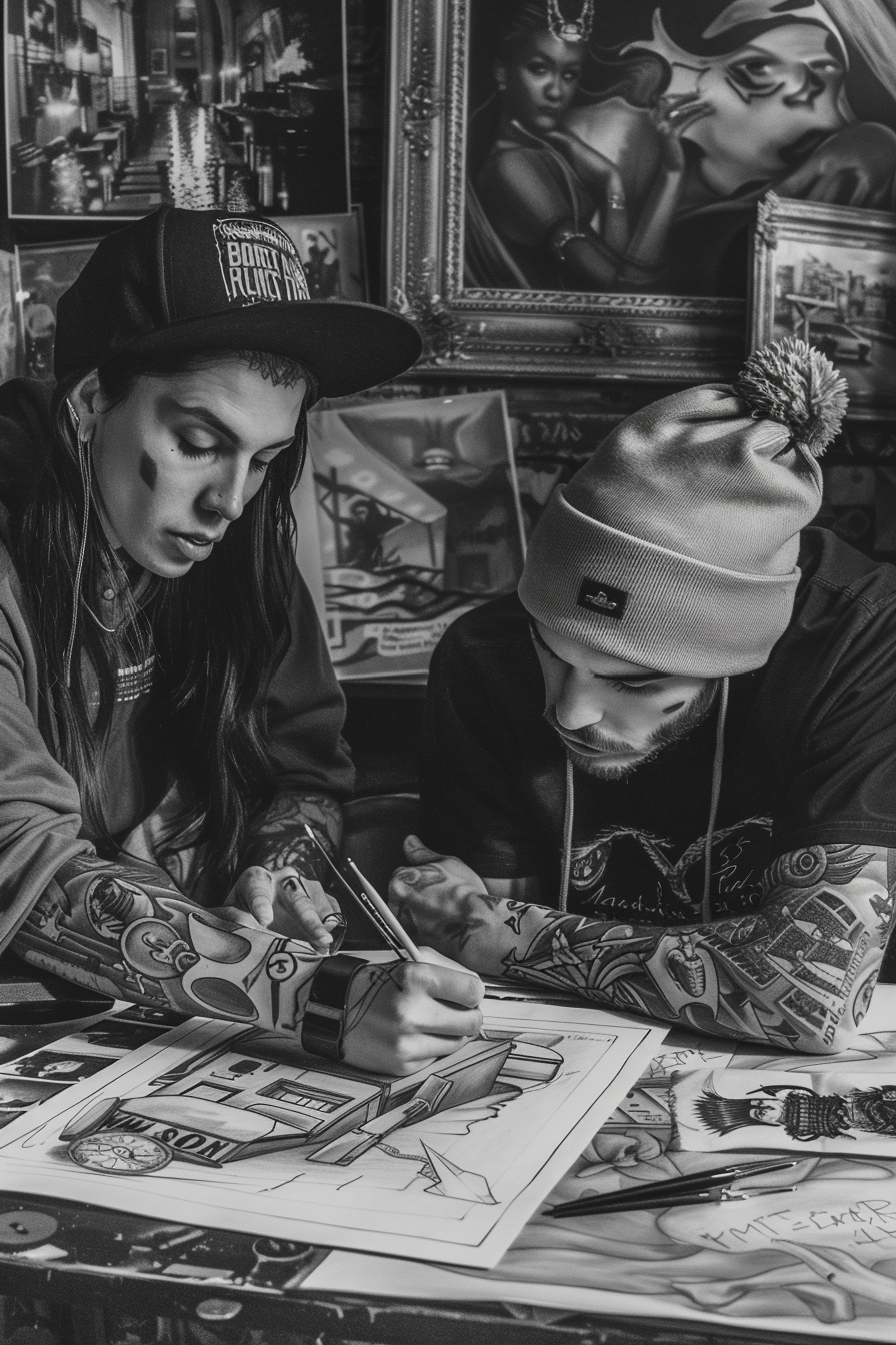 Reallynotsurennnjjjjjjkj A Black And White Pencil Drawing Of Tw 34e86f8c 8dd1 4be0 A3be 8a37e8feffa3