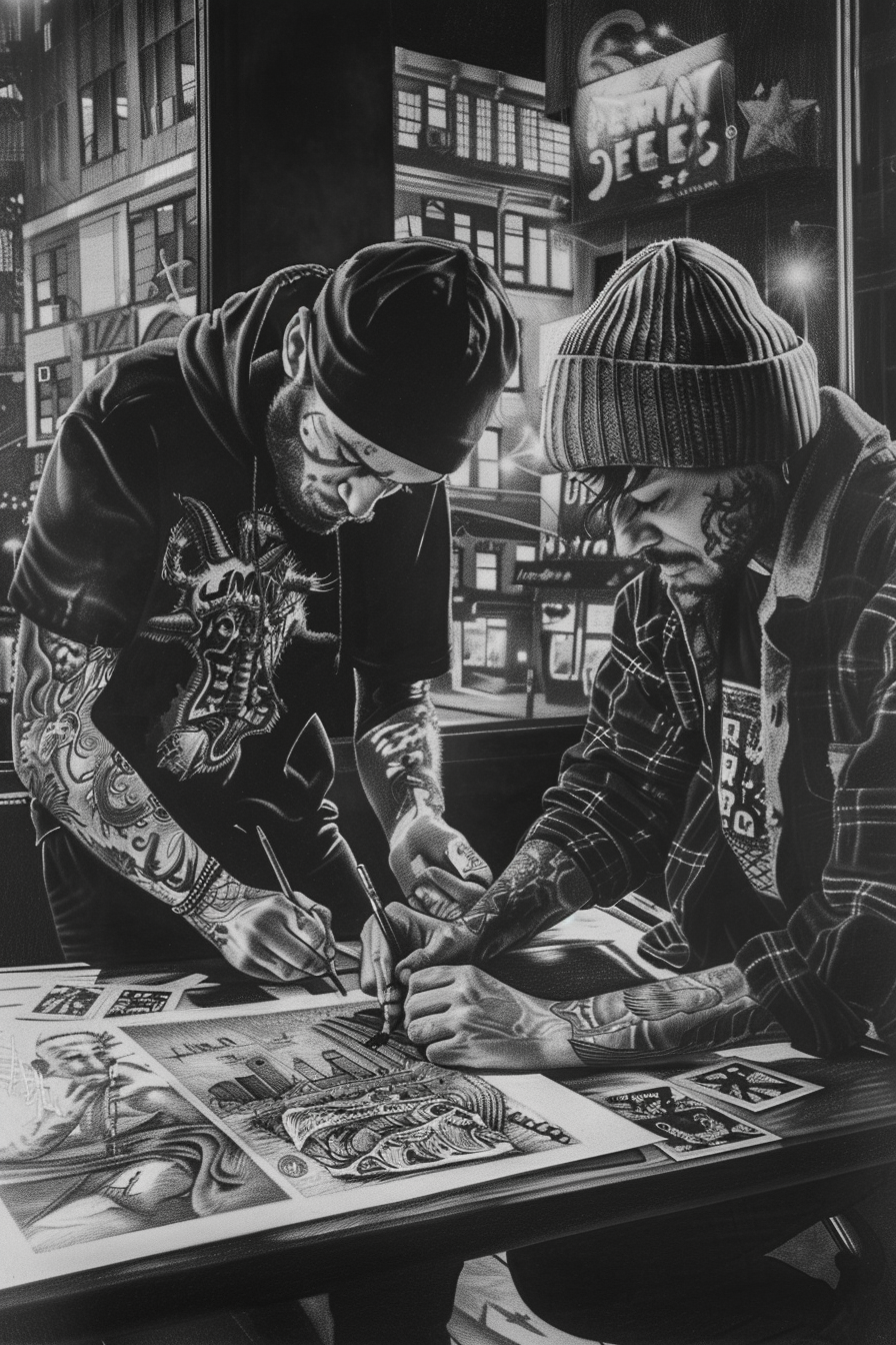 Reallynotsurennnjjjjjjkj A Black And White Pencil Drawing Of Tw 3d896e3e Dad3 448a Beb3 257f148407e2