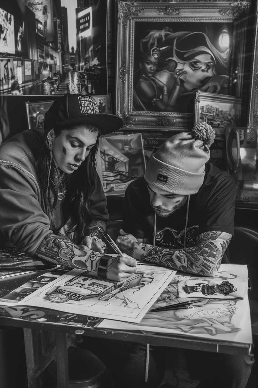 Reallynotsurennnjjjjjjkj A Black And White Pencil Drawing Of Tw 8ea12932 063c 449e B230 6eb43c9694e8