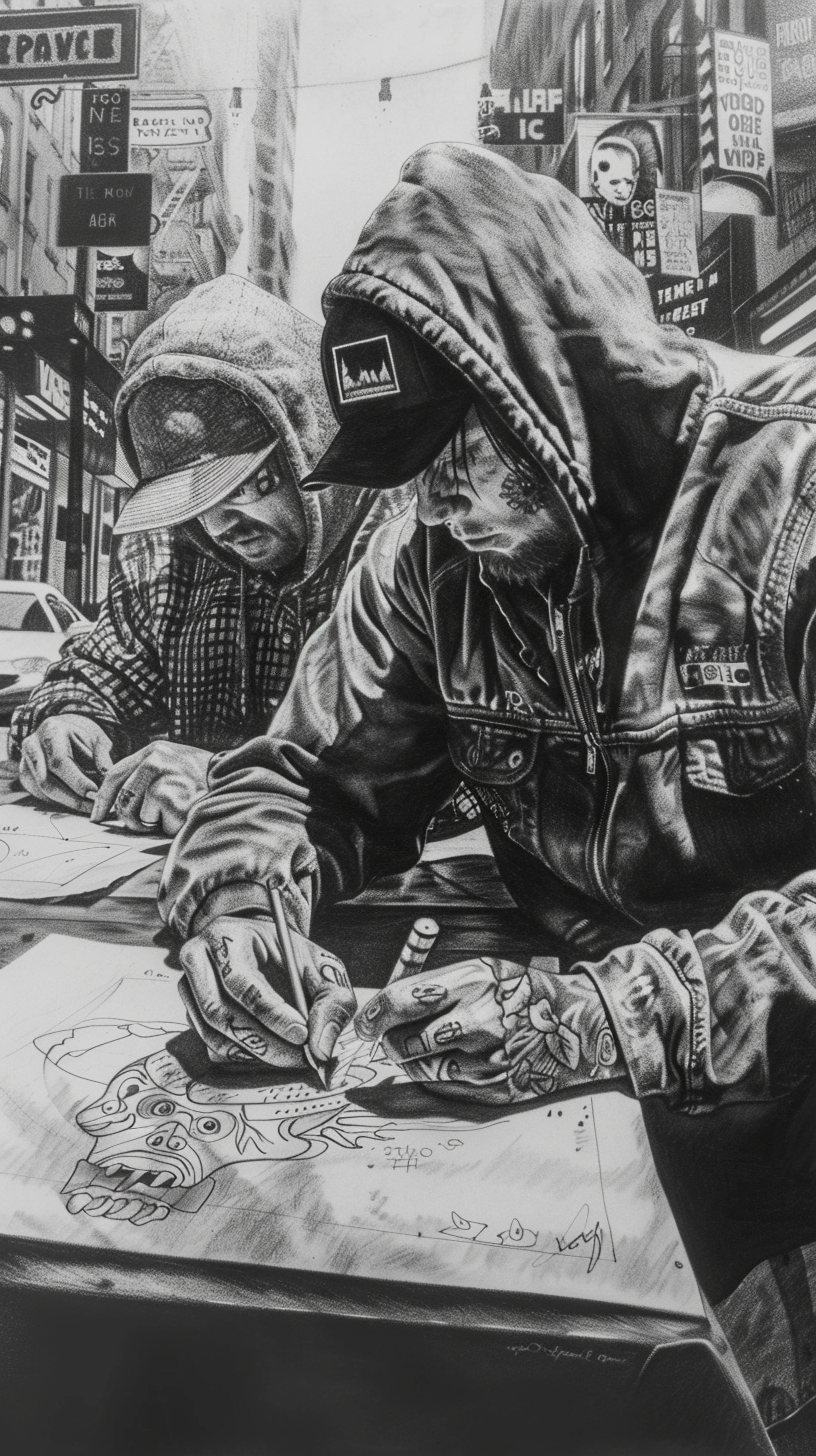 Reallynotsurennnjjjjjjkj A Black And White Pencil Drawing Shows 00c56717 A8ca 462c 8b04 571d40b64644