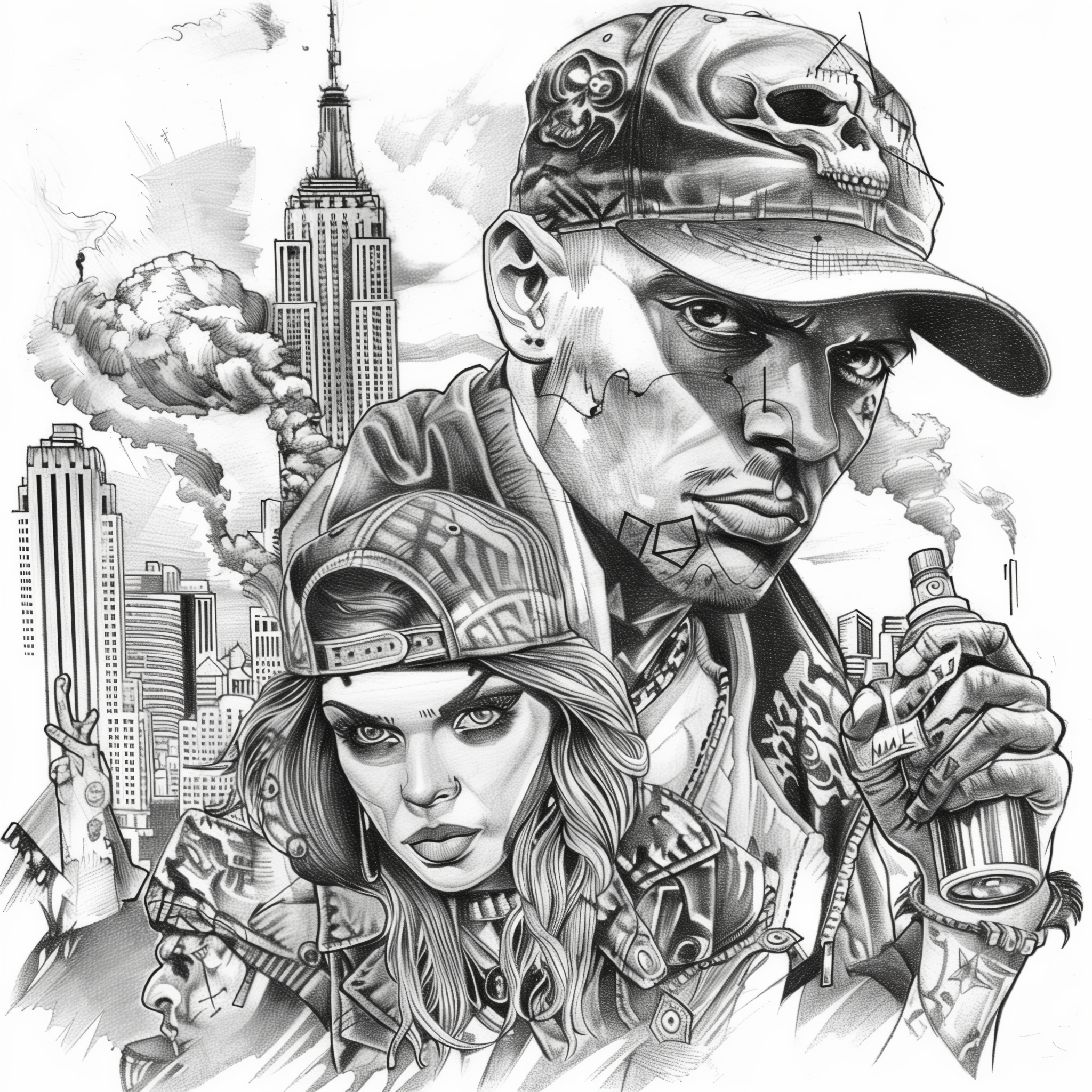 Reallynotsurennnjjjjjjkj A Pencil Drawing Of An Urban Gangster 673c718e 05ca 44ae 834e 94c08a7dd6a2