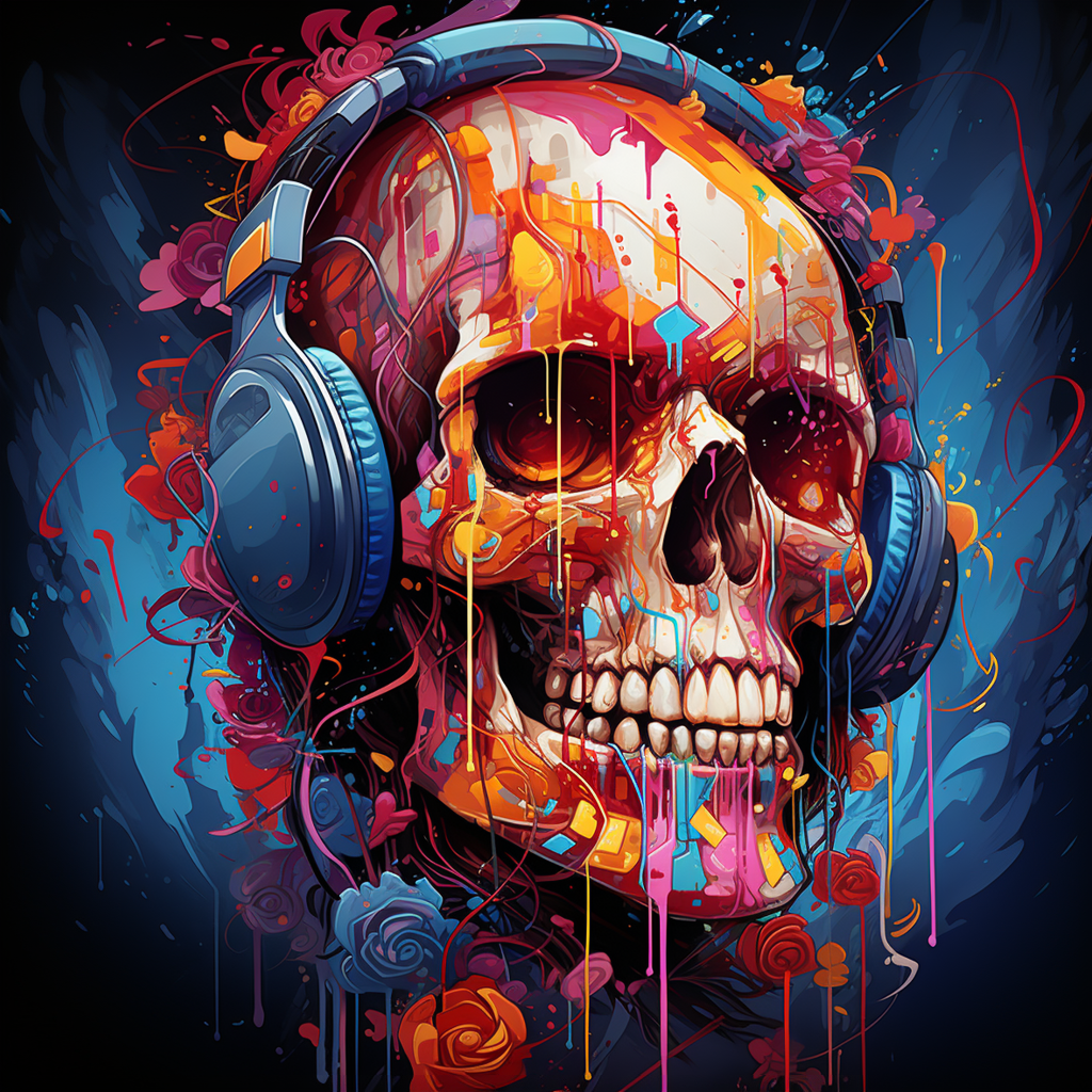 Reallynotsurennnjjjjjjkj An Image Of A Skull With Headphones In 2dc271fe 019f 4a88 Ae31 5cabb0326310