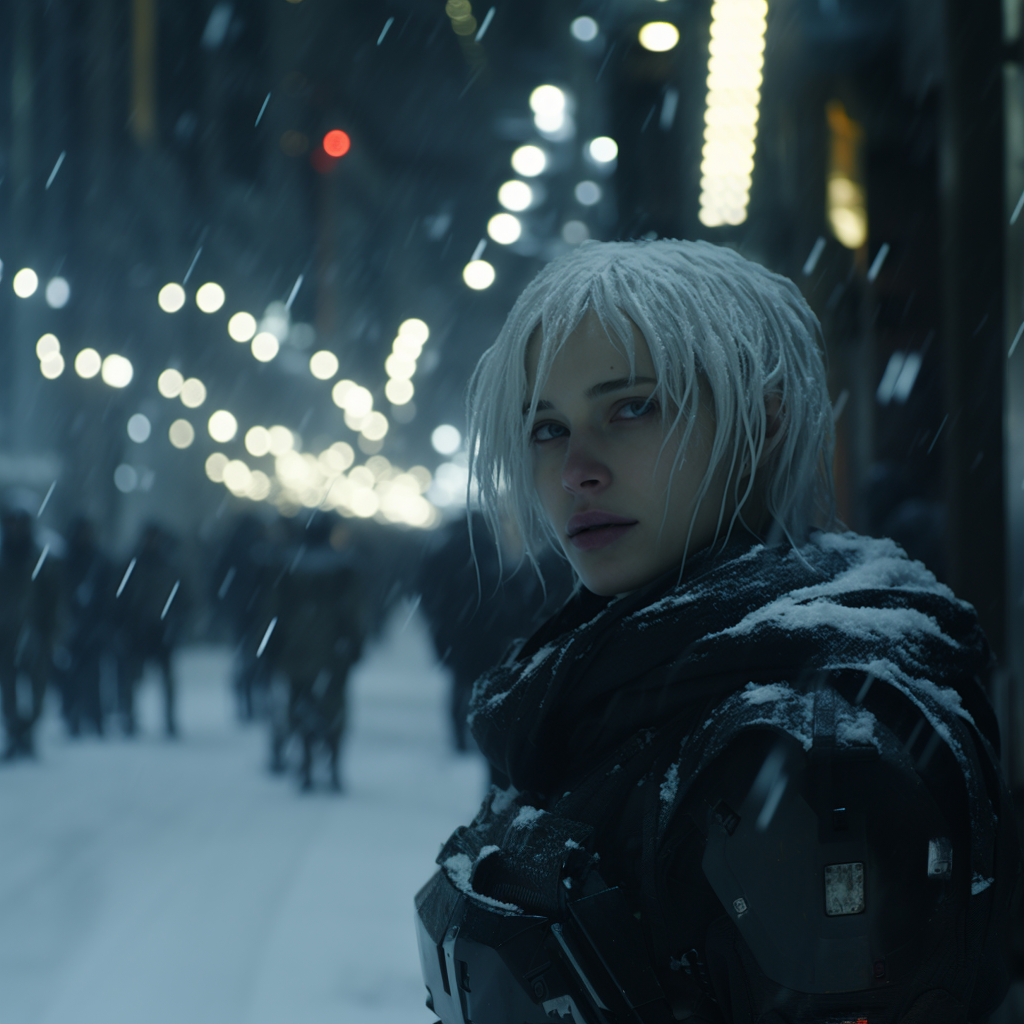 Reallynotsurennnjjjjjjkj Cinematic Still Cyberpunk Woman With W 2f52b8ac 1ef1 418b A1e1 Eea5b94eacc8