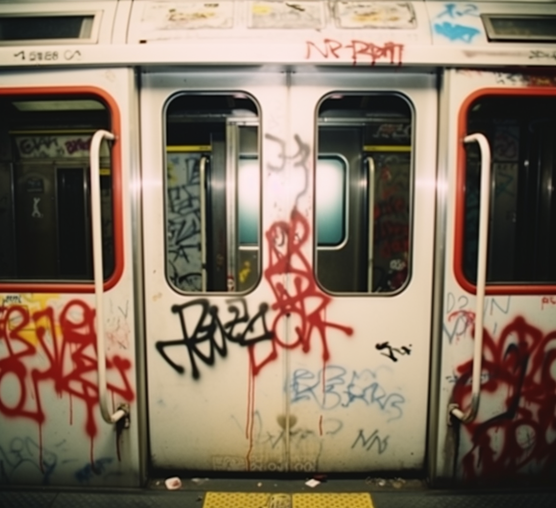 Reallynotsurennnjjjjjjkj Graffiticovered Door To A Subway Car I 224fe24e 492d 48c9 A2a6 1b876453f5ce