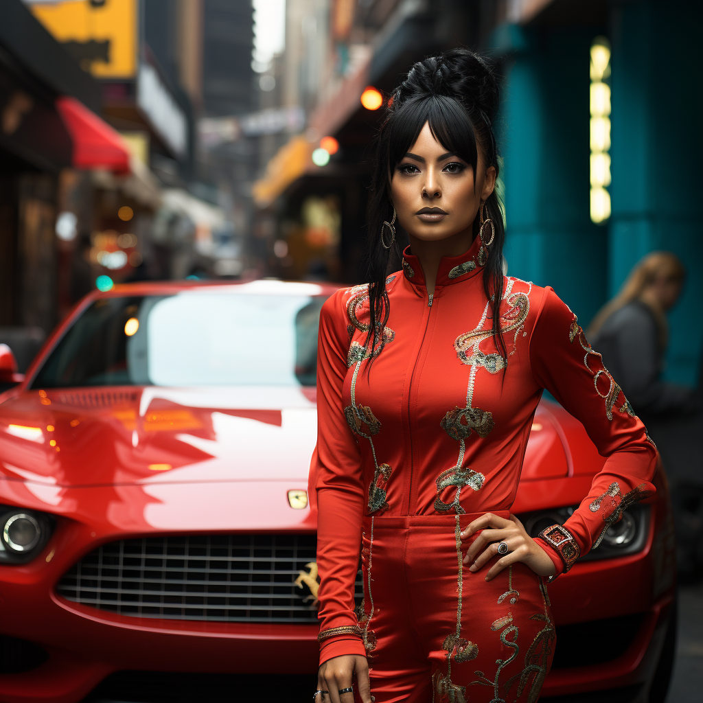 Reallynotsurennnjjjjjjkj Woman In Red Standing By A Red Ferrari 8aed81b9 1aeb 4ce1 Ac96 30dad74f3422