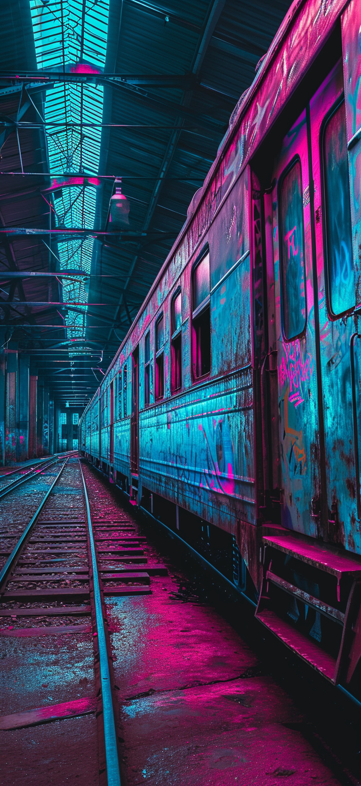 Reallynotsurennnjjjjjjkj A Large Train With Graffiti On It In T 90a1d499 F014 4160 882d 640c5b2d84c7