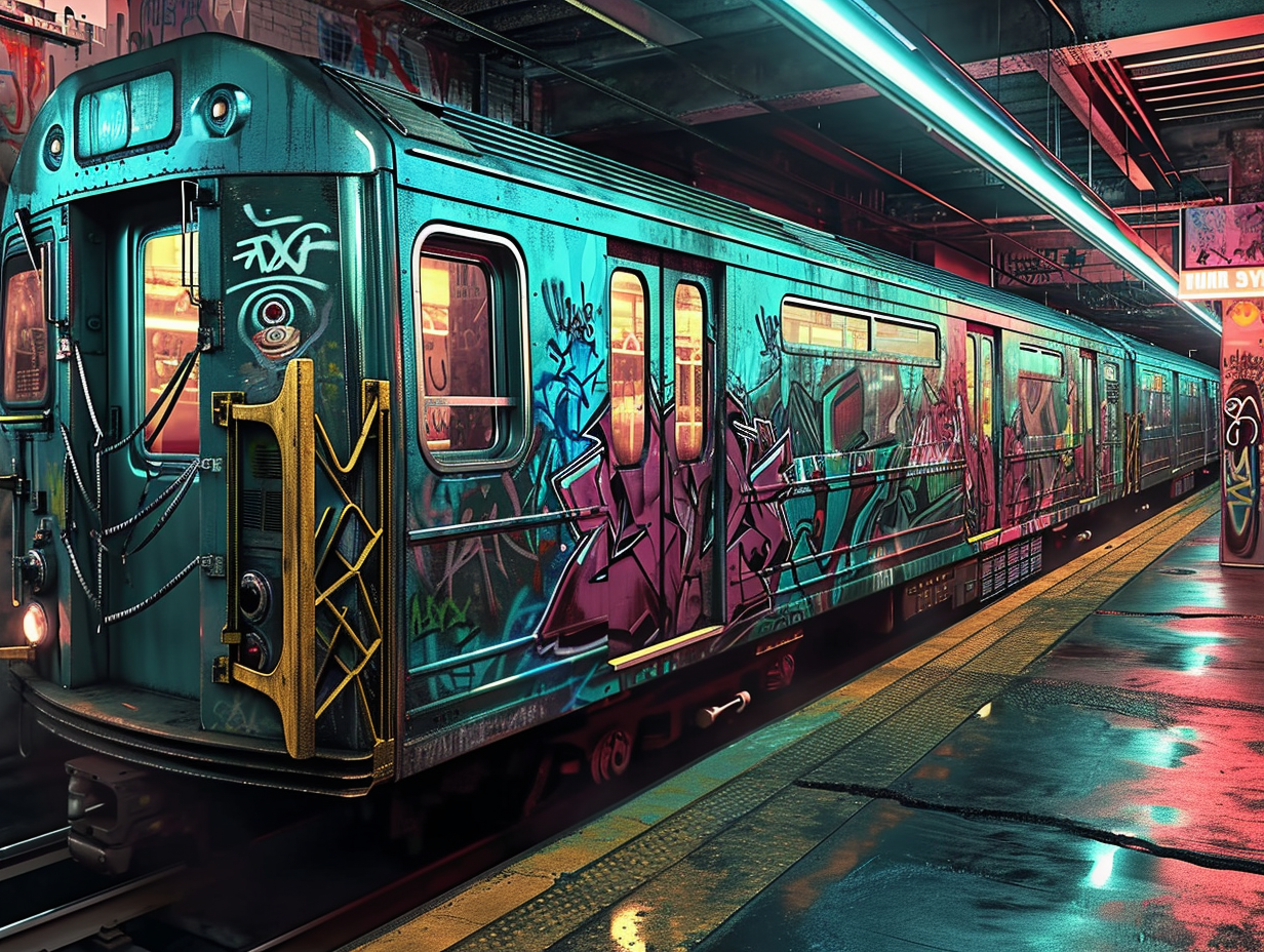 Reallynotsurennnjjjjjjkj A Train With Graffiti Tucked In On Its 3c7b15ff 65cb 4f13 B3e0 804db348eb69