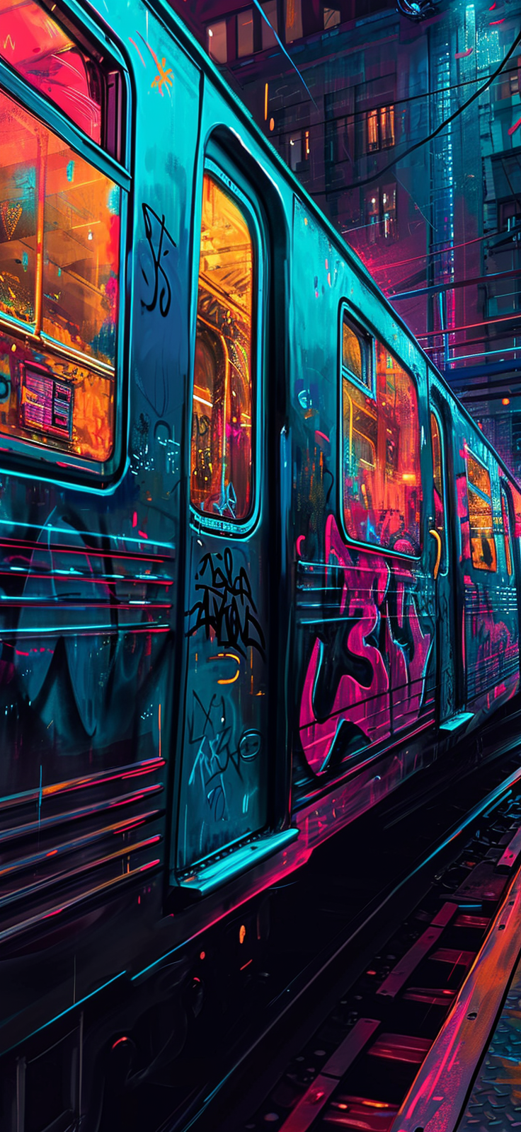 Reallynotsurennnjjjjjjkj A Train With Graffiti Tucked In On Its 462edf91 9499 4d55 86b2 E66439cf92f0