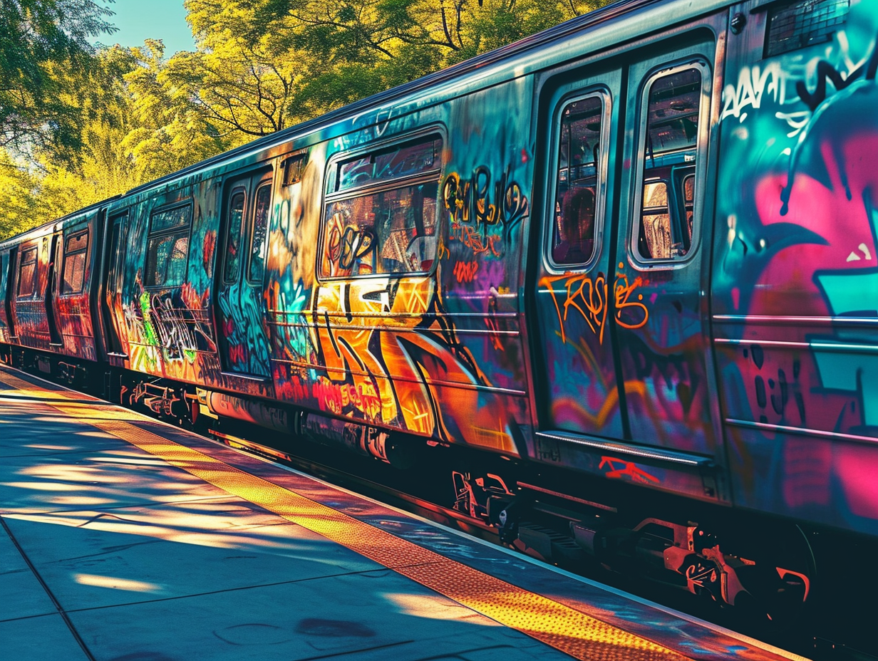 Reallynotsurennnjjjjjjkj A Train With Graffiti Tucked In On Its Ba8c8eef 5e40 481e Acaf 52323d9f0865
