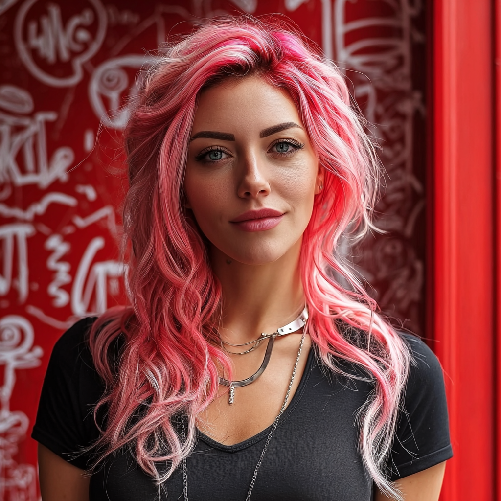Reallynotsurennnjjjjjjkj A Beautiful Woman With Pink Hair Weari 58dba324 E554 48ed A272 B7e15fe3aec0