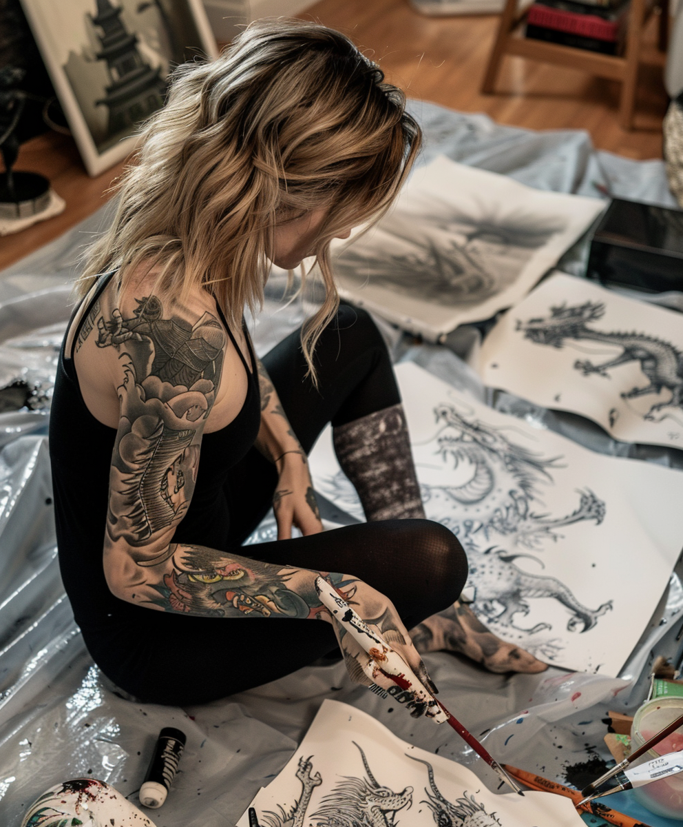 Reallynotsurennnjjjjjjkj A Tattooed Woman With Shoulder Length 11e5492b 6d30 45b0 A76a 39efa494f8c6