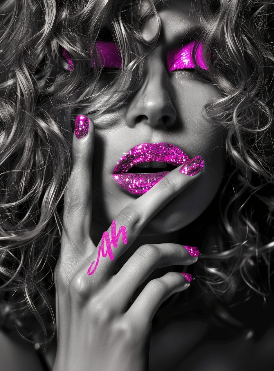 Reallynotsurennnjjjjjjkj A Woman With Pink Lips And Glitter On Fc9cc767 Cd3d 44a6 B7cc 5fe0c7ce4199