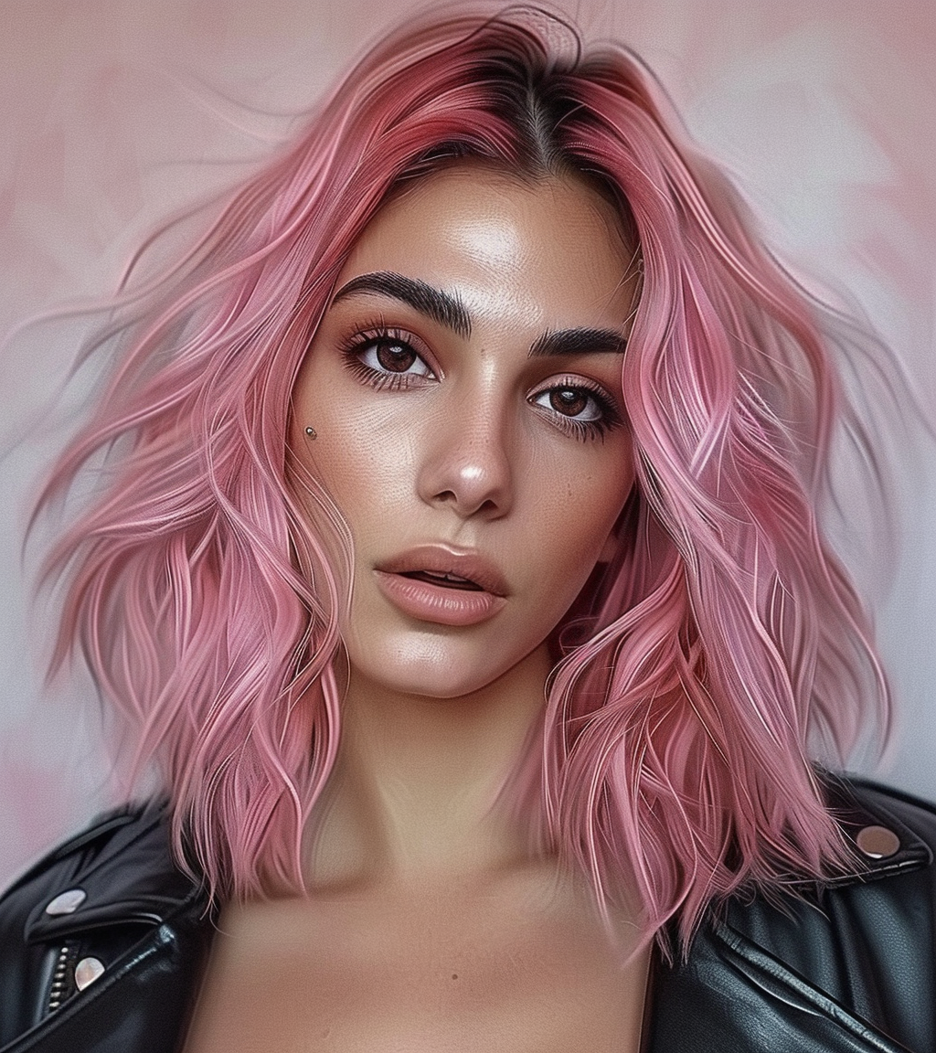 Reallynotsurennnjjjjjjkj Dua Lipa With Pink Hair Shoulder Lengt 84d7f117 E4bf 4204 B1d3 D2f1e258a842