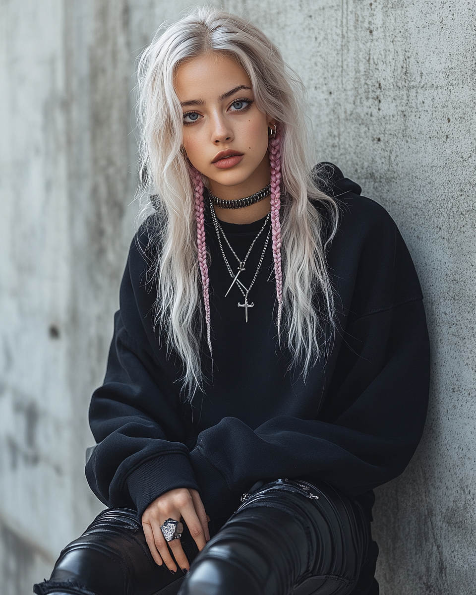Reallynotsurennnjjjjjjkj Edgy Woman In An Oversized Black Hoodi 3893a93d 3a6d 4e6a 8a62 C3e19a6f8a63