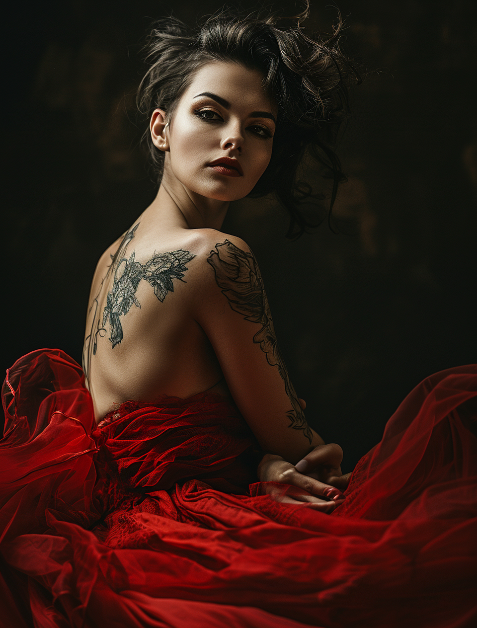 Reallynotsurennnjjjjjjkj A Beautiful Woman In A Red Dress Is Po 3e0e5b8d A671 41c3 9624 7fdefe355a0b