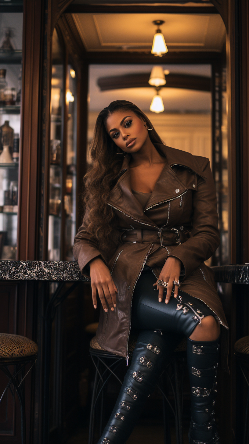 Reallynotsurennnjjjjjjkj A Model Black Lady In A Leather Thigh 42593463 E48a 48e1 93e3 15cf64261857