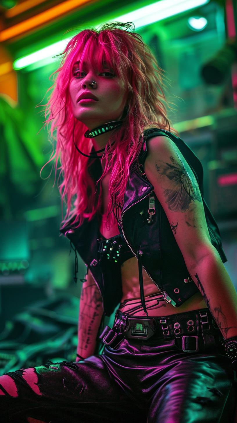Reallynotsurennnjjjjjjkj A Woman With Pink Hair And Black Leath D0076731 45d7 4203 83d5 B9c2dd98febb