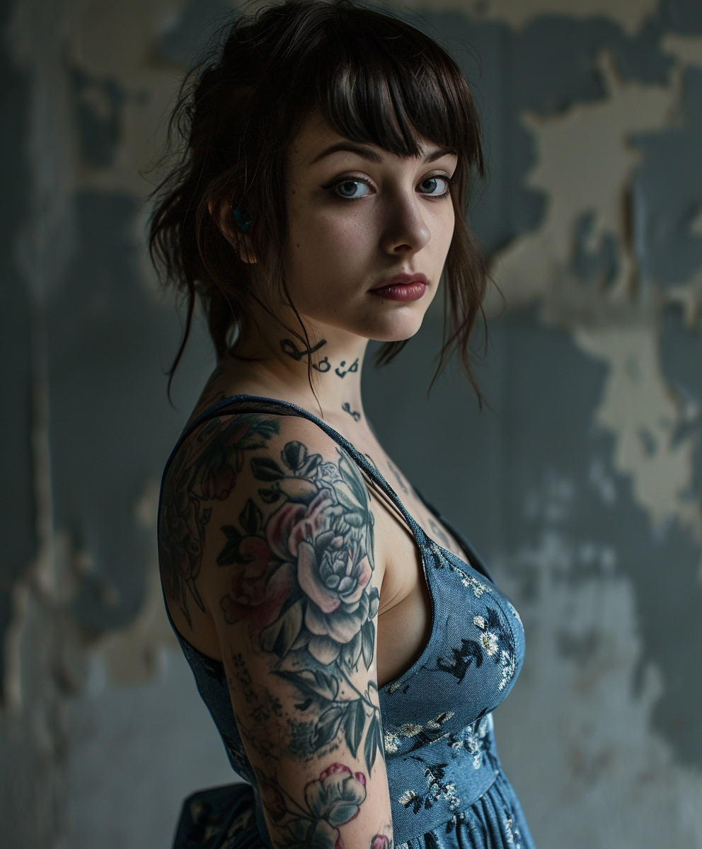 Reallynotsurennnjjjjjjkj A Young Woman In A Blue Dress With Tat 35b2df49 5c46 494c 9f2f 53290b14ec30