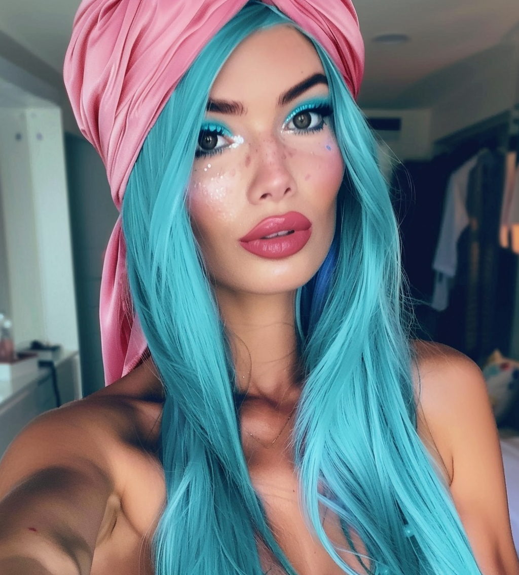 Reallynotsurennnjjjjjjkj Beautiful Woman With Long Blue And Pin 6cf61ffa E269 41d2 Be0c 6ab4acb6f38b