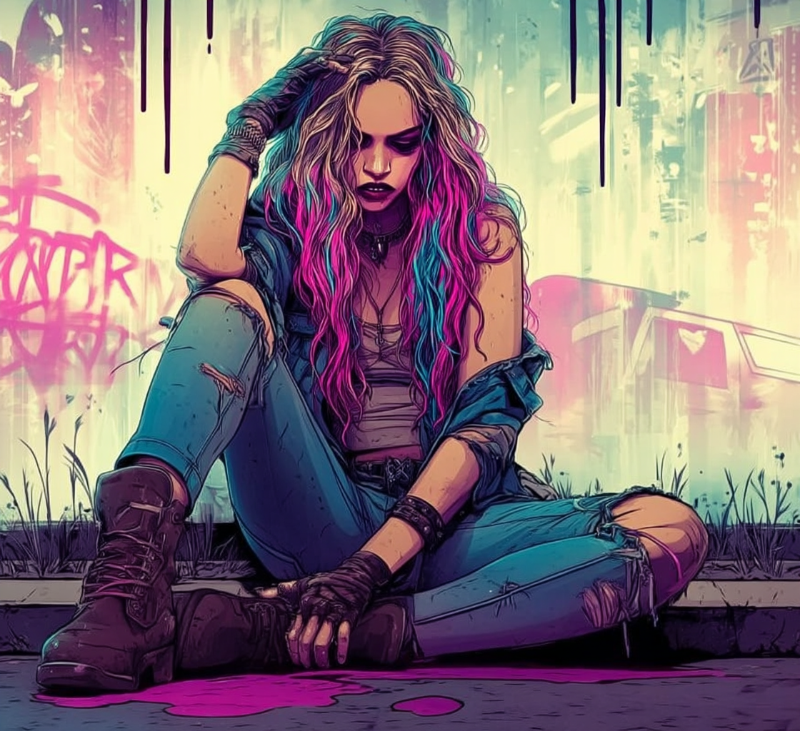 Reallynotsurennnjjjjjjkj Photo Of Beautiful Punk Woman With Lon Be9df126 3440 4c60 8bbd 868eac50c13e