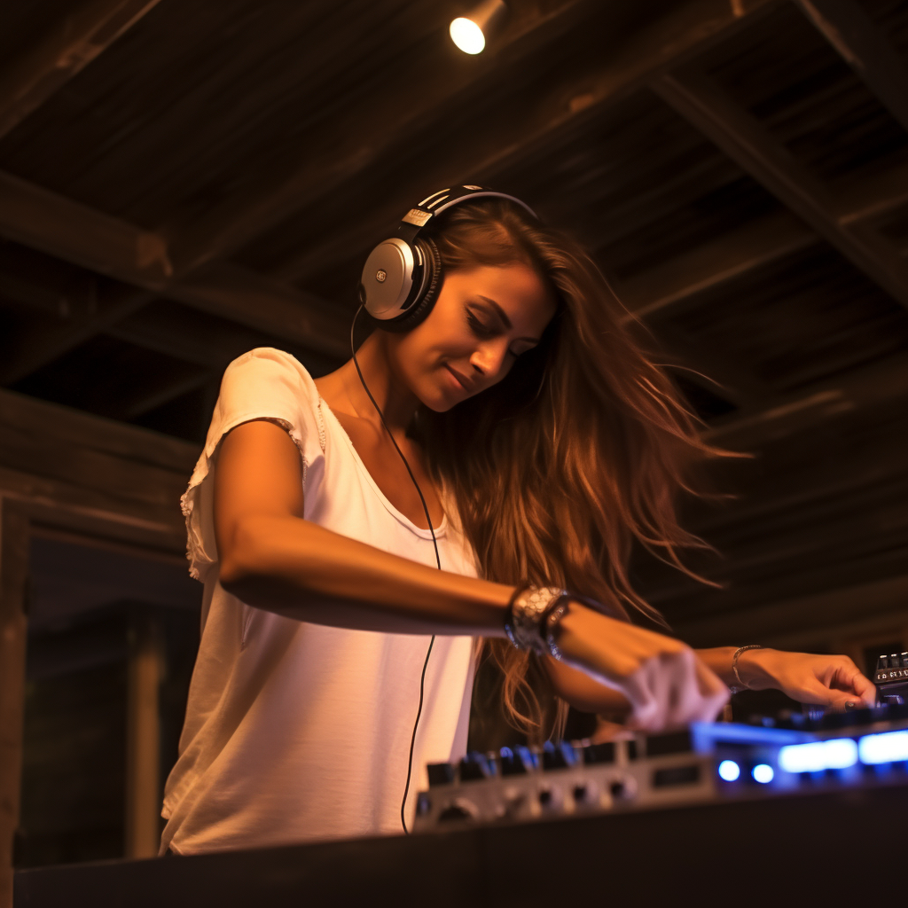 Reallynotsurennnjjjjjjkj Photo Of Tanned Female Dj DJing Long B A126b38a 1dcf 45ed 9afa 81b773055810