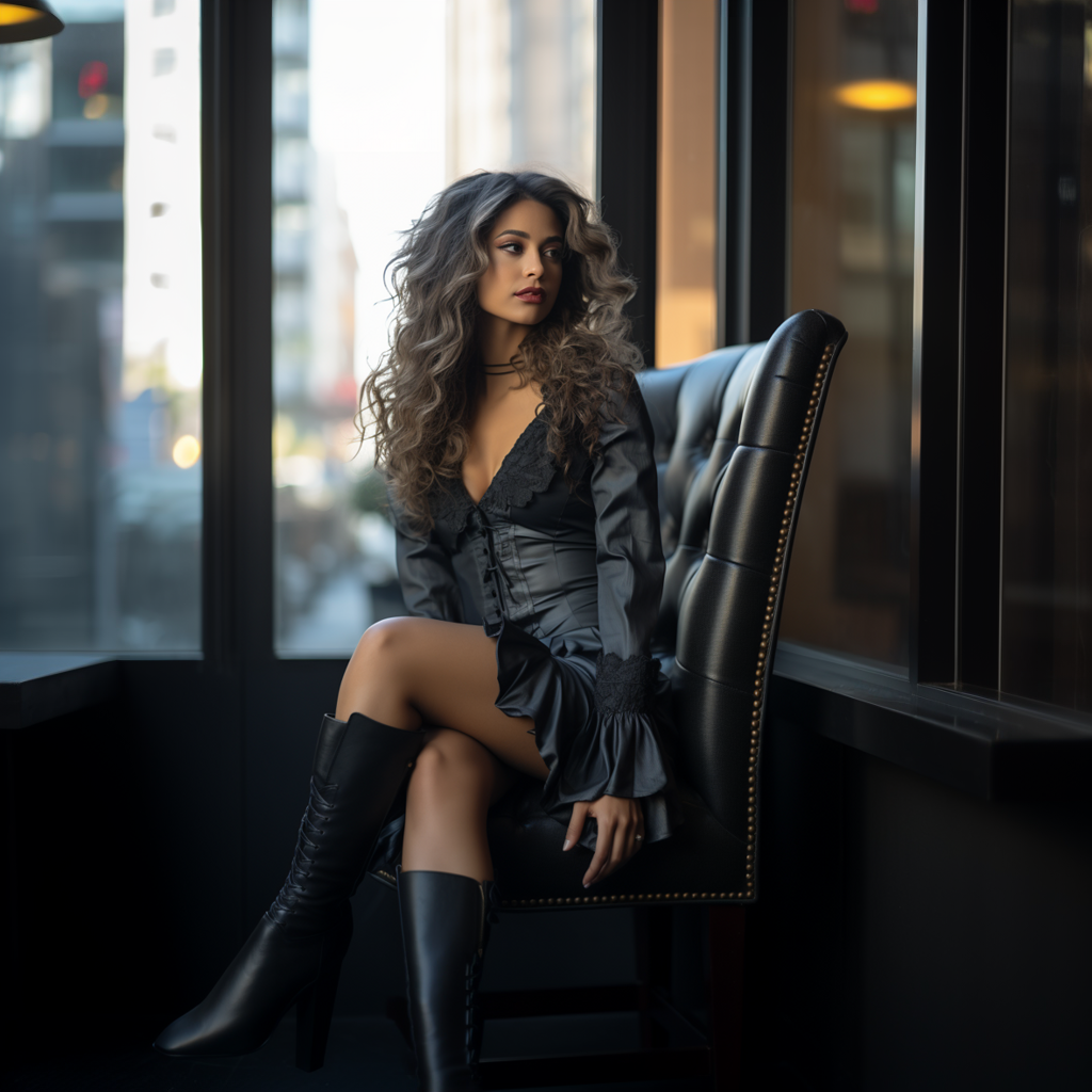 Reallynotsurennnjjjjjjkj A Woman Is Sitting On A Bench Wearing 30a3c8e8 1551 4bab 94d2 A1f33ca287c3