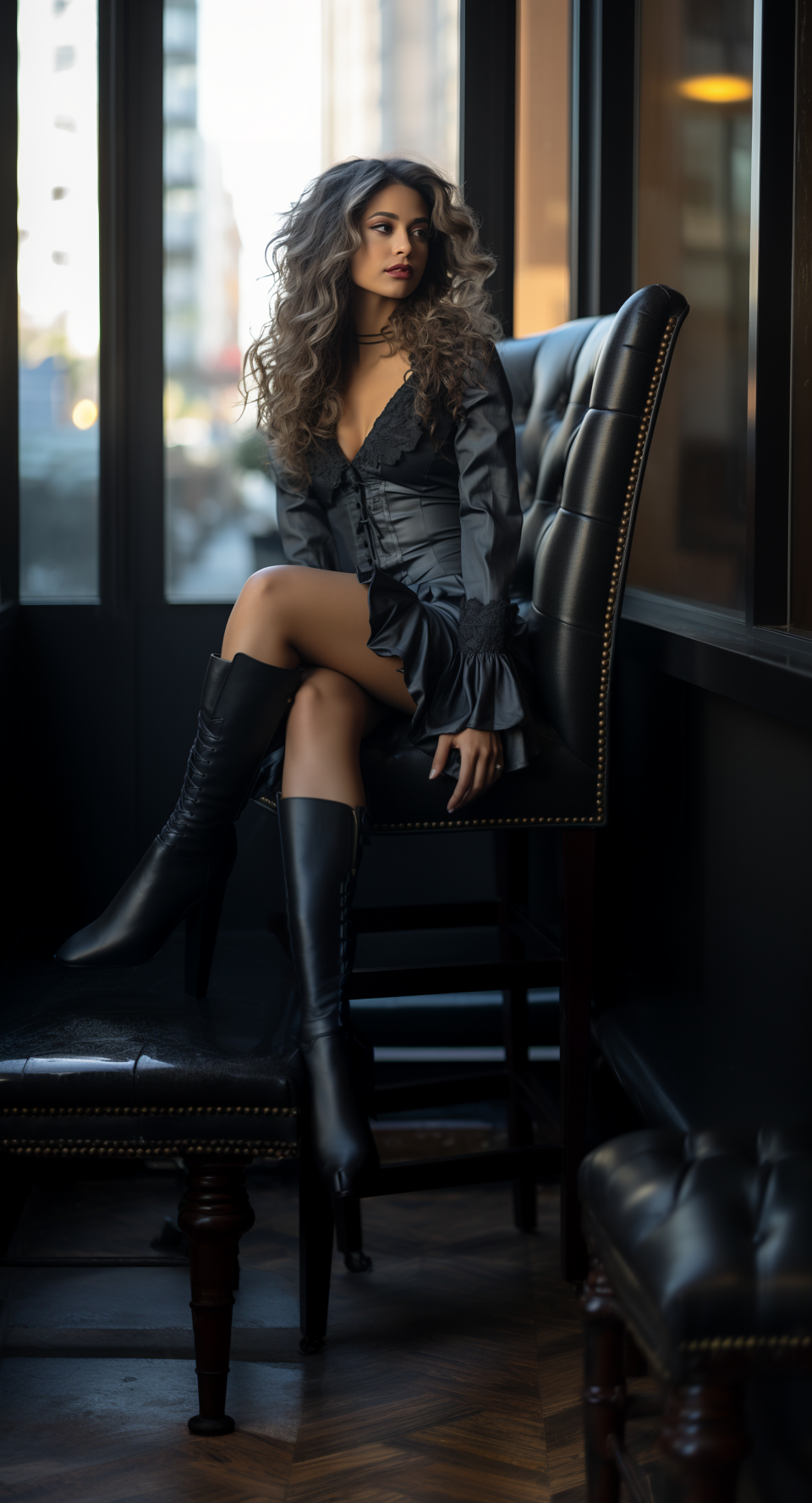 Reallynotsurennnjjjjjjkj A Woman Is Sitting On A Bench Wearing 36d6a30d F42e 4221 B4b8 7d01e5f52bfd