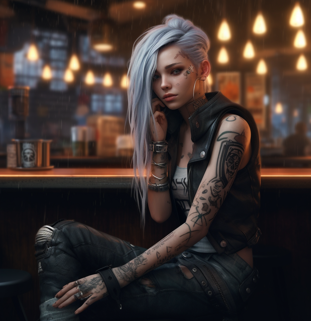 Reallynotsure A Girl With Hair That Is White Sitting In A Bar I 41d7d2ce Cf8f 4e76 Be4c E9351da878b9