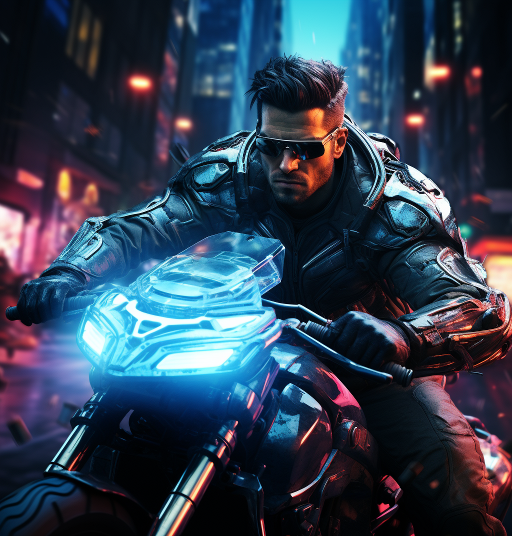 Reallynotsurennnjjjjjjkj A Man Riding A Motorcycle In Neon Ligh 52600ae4 Abf1 4b9c 9bf1 Cc2bea42a0d1