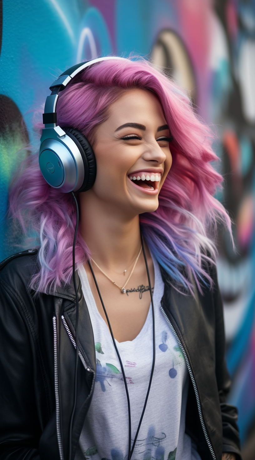 Reallynotsurennnjjjjjjkj A Woman Smiling With Headphones And Pi 2b7ea210 12d1 47d0 Af08 E779f8163970