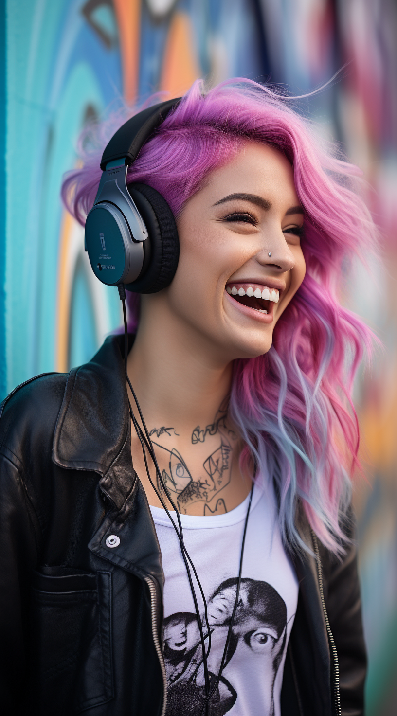 Reallynotsurennnjjjjjjkj A Woman Smiling With Headphones And Pi 93fda572 5901 4290 85ab Adb53fce9297