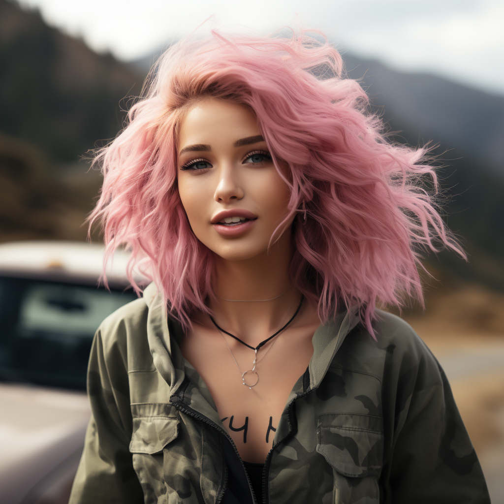 Reallynotsurennnjjjjjjkj A Woman With Pink Hair Running Down A Dafd16e5 E848 4805 Ba96 800a39776169