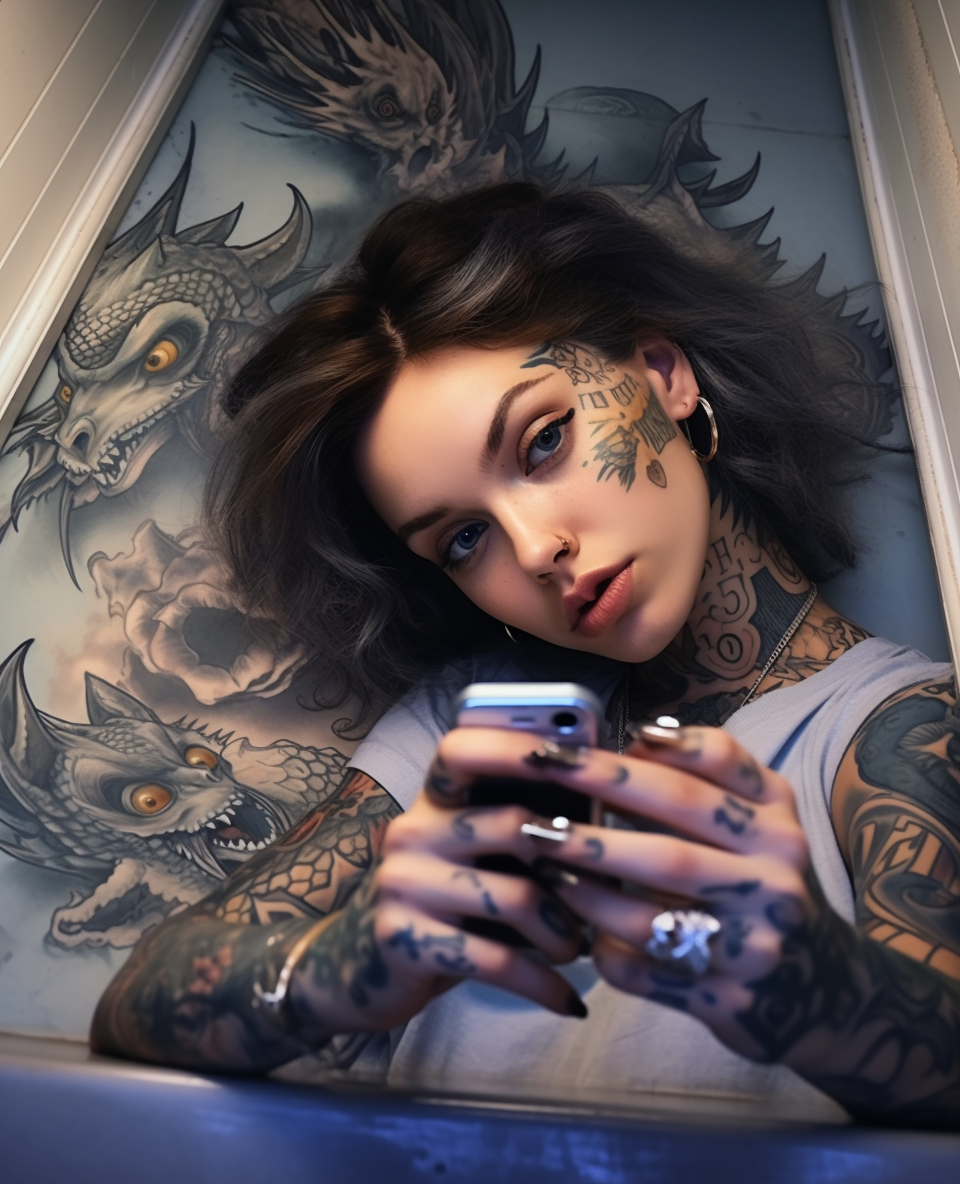 Reallynotsurennnjjjjjjkj Beauty With Tattoos Takes Selfie In A 40b4ed08 5b96 4909 863b 75cb0e863177