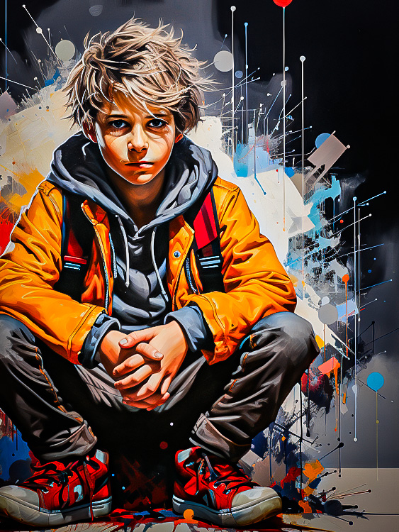 Reallynotsurennnjjjjjjkj Closeup Of Thinking Boy On A Road In S Ac38753a D2ab 4b50 8a9e 67bb341daeaf