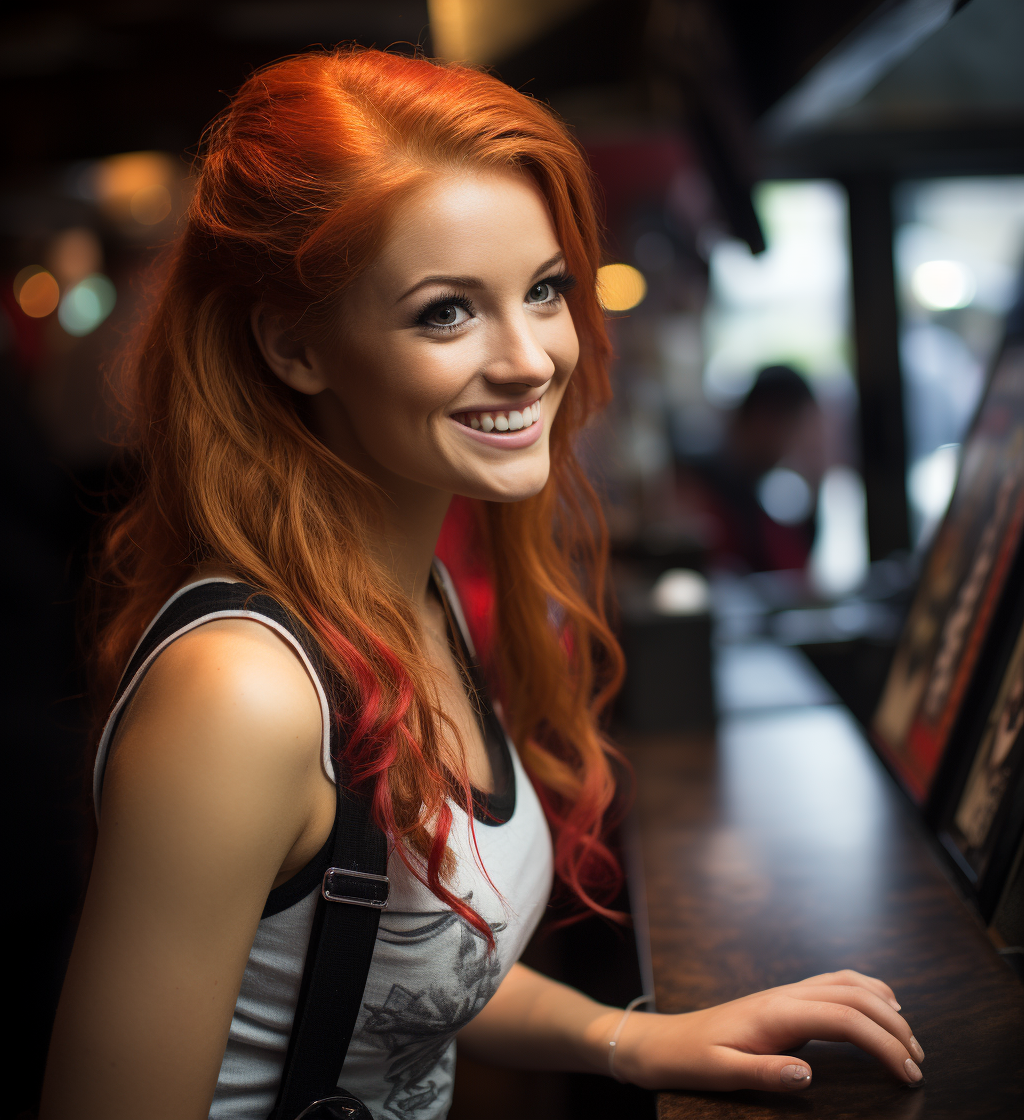 Reallynotsurennnjjjjjjkj Smiles The Bartender Wearing Red Hair 50b839b2 03d1 4011 B772 790667bae601