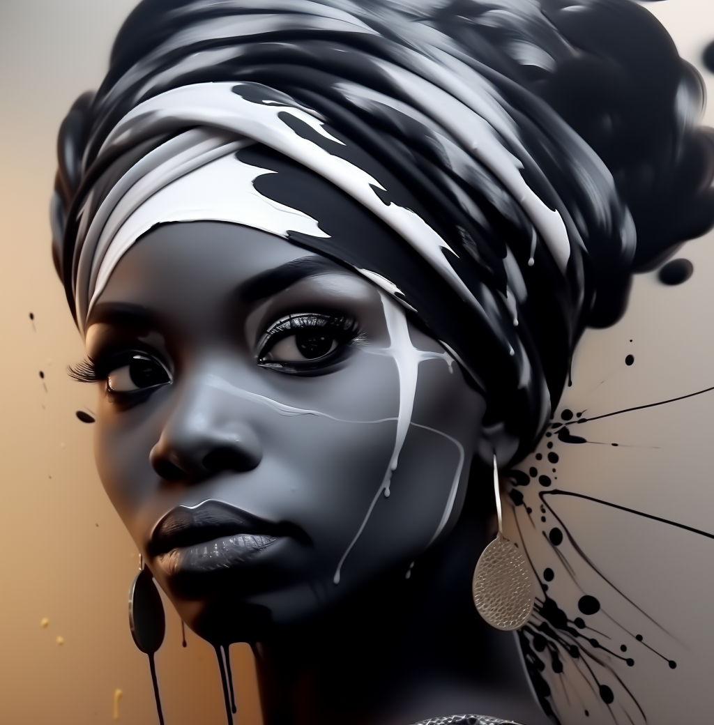 Reallynotsurennnjjjjjjkj Spray Paint On Paper Girl Black Women 4d009083 F2cc 49f7 891f 88ef27afa153