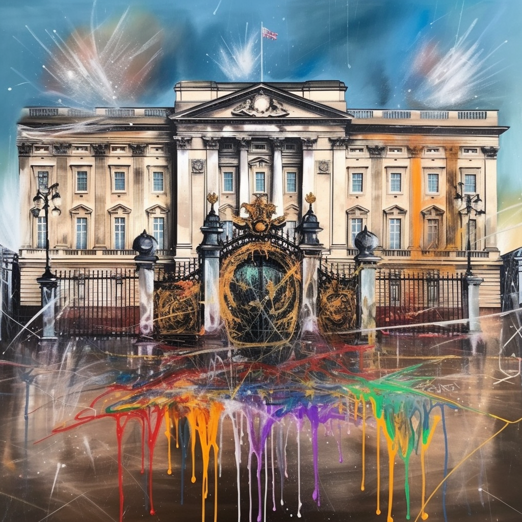 Reallynotsure Buckingham Palace Covered In Graphitti Massive De Dcc9fa9b 1f43 485d 89a6 2095625db9ae