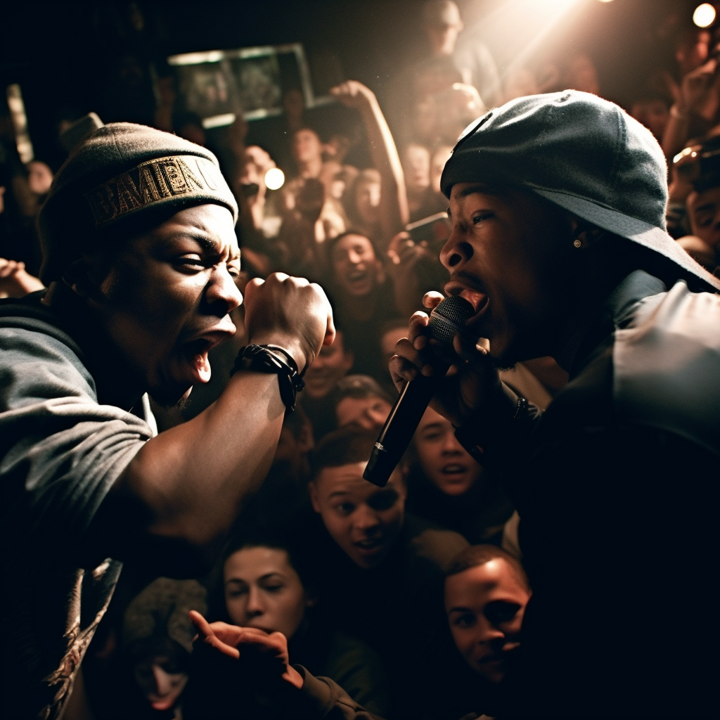 Reallynotsure Capture A Photo Of Two Black Rappers Engaged In A 6b9a21f6 452c 4ab5 A902 F91b98651538