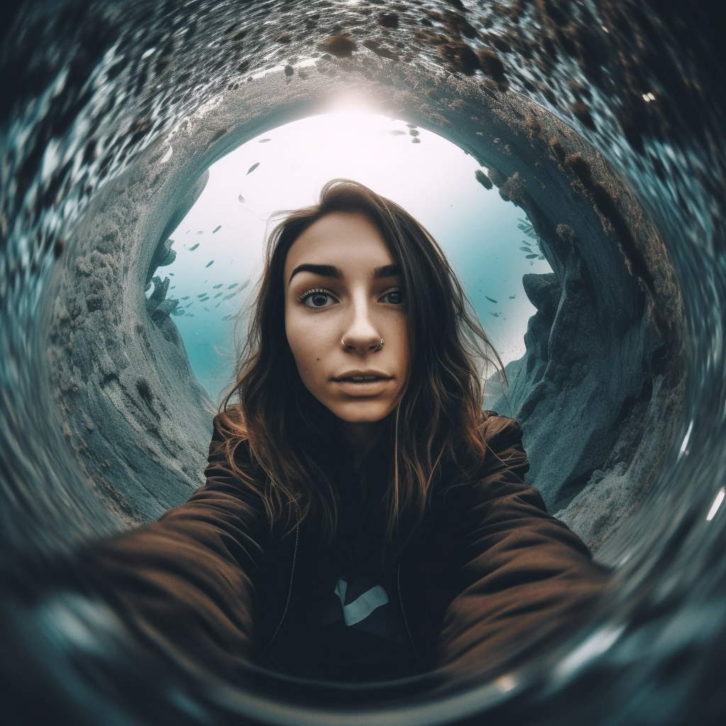 Reallynotsure Fish Eye Lens Shot Of An Instagram Model Ocean Gr B4d897ac 8f02 4c8c Ac39 B232ff99394a