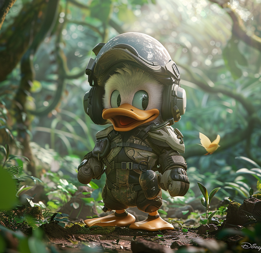 Reallynotsurennnjjjjjjkj A Baby Donald Duck Wearing A Tactical 7d763f33 D296 4338 9d06 3323d061a2a2