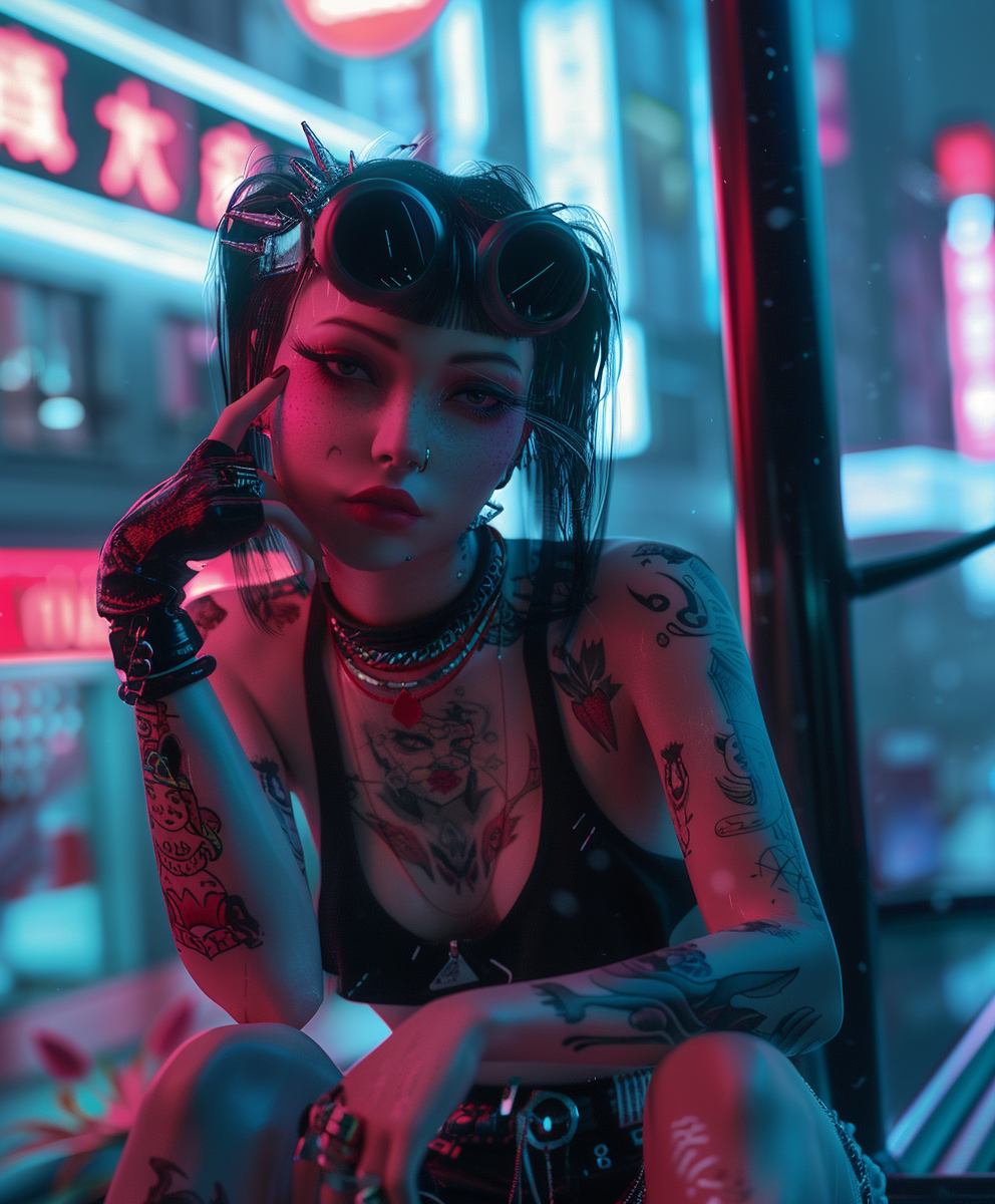 Reallynotsurennnjjjjjjkj A Girl In Neon City With Tattoos And T 59926714 67c4 4908 B047 5936e5297820