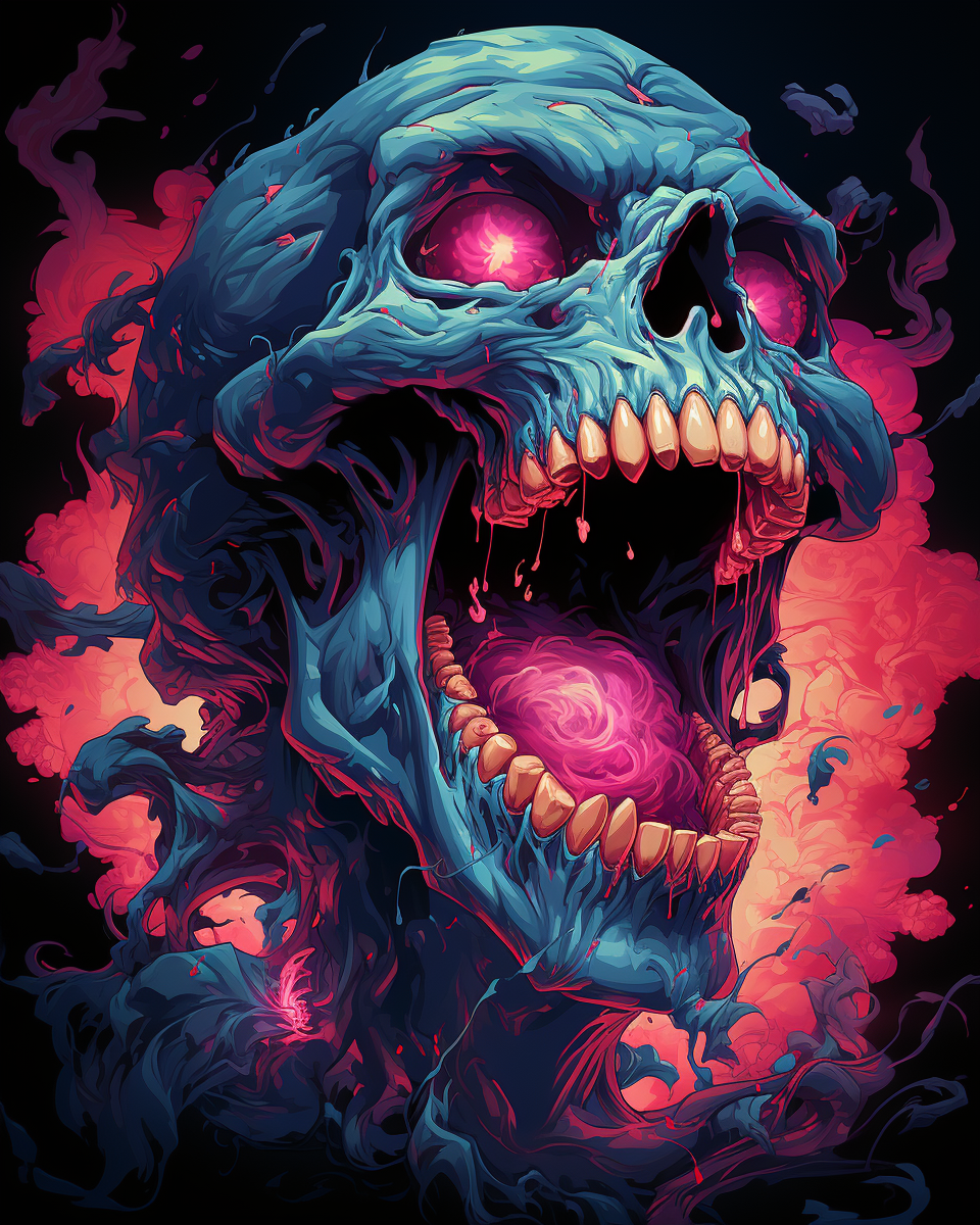 Reallynotsurennnjjjjjjkj A Skull With Neon Pink And Blue Paint 4014b4a5 Ebf3 4023 Bbf2 F60b2ee5def9