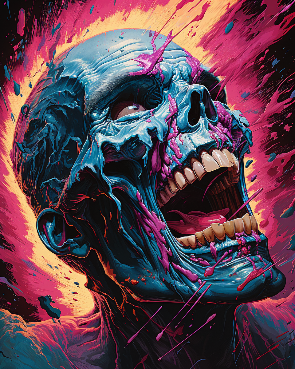 Reallynotsurennnjjjjjjkj A Skull With Pink And Blue Paint On Hi A08cd58f A13f 4ae5 8d46 6546f5cbbaee