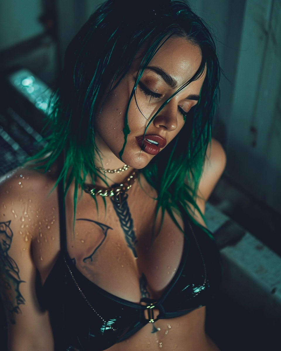 Reallynotsurennnjjjjjjkj A Woman In Tight Black Top And Green H 4c7e6e5c C979 4e52 B74f 794f2bbcd374