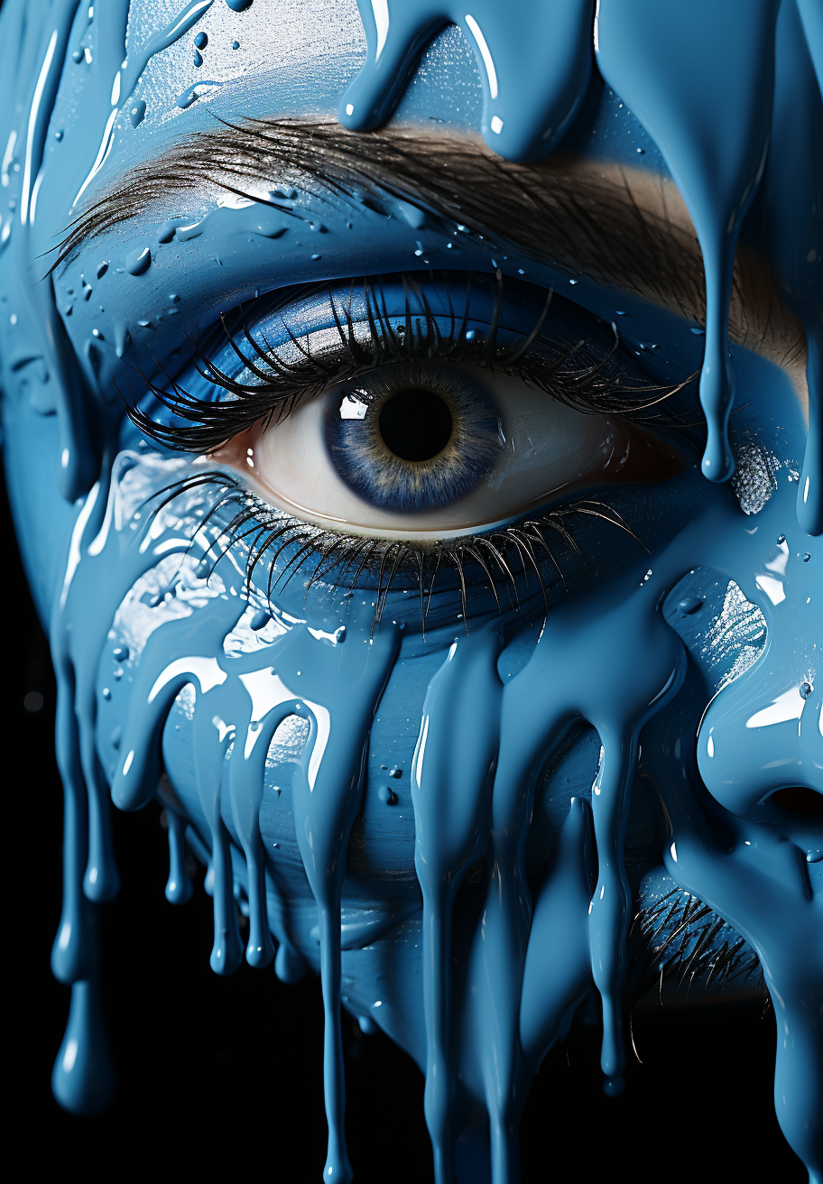 Reallynotsurennnjjjjjjkj An Eye Covered By Blue Paint In The St 00420c04 81d6 4239 Bc81 A0e906909fda