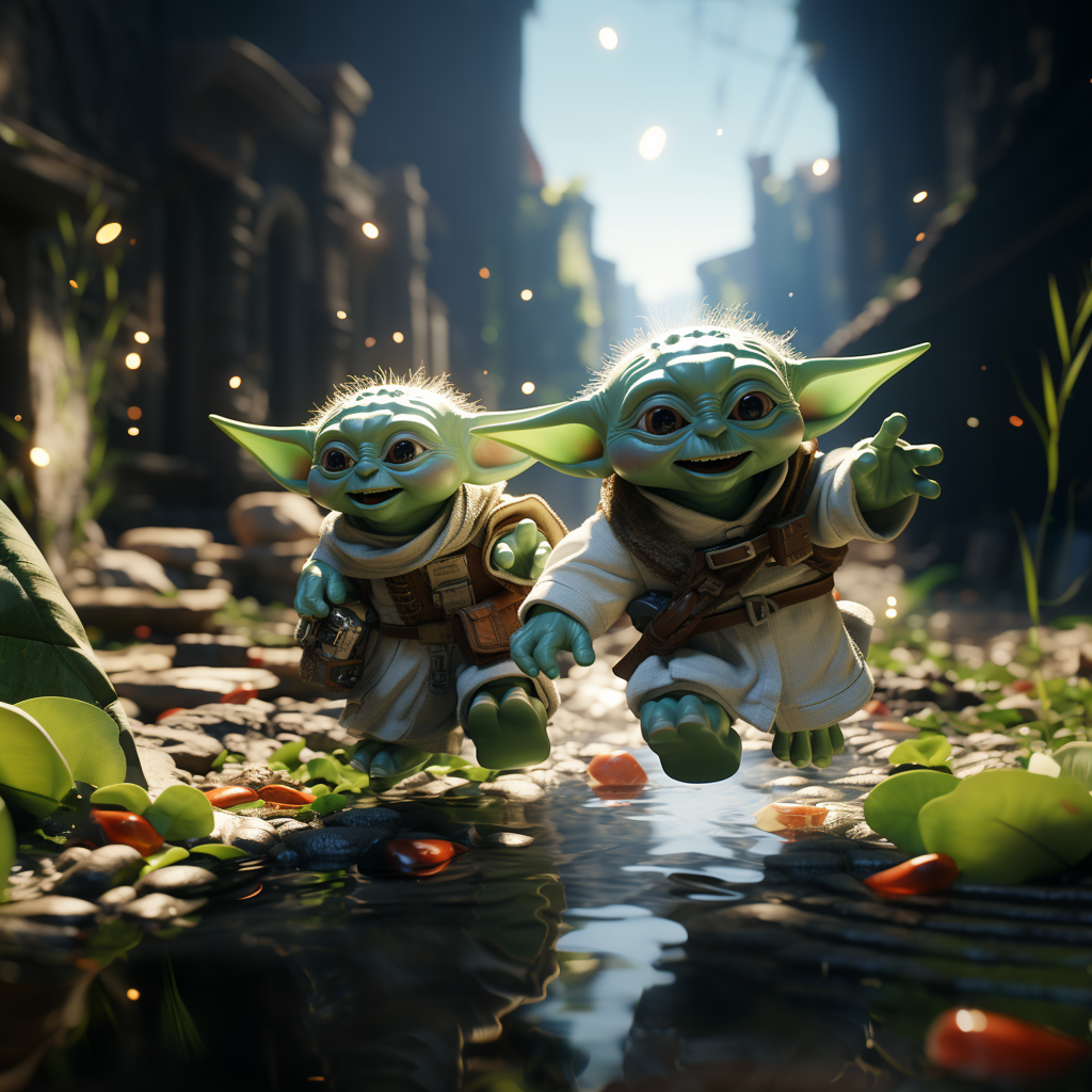 Reallynotsurennnjjjjjjkj Cinematic Shot Blue Lee And Yoda In Ju Bca68f2f 7181 4211 A2b7 5a8fdd4be48b