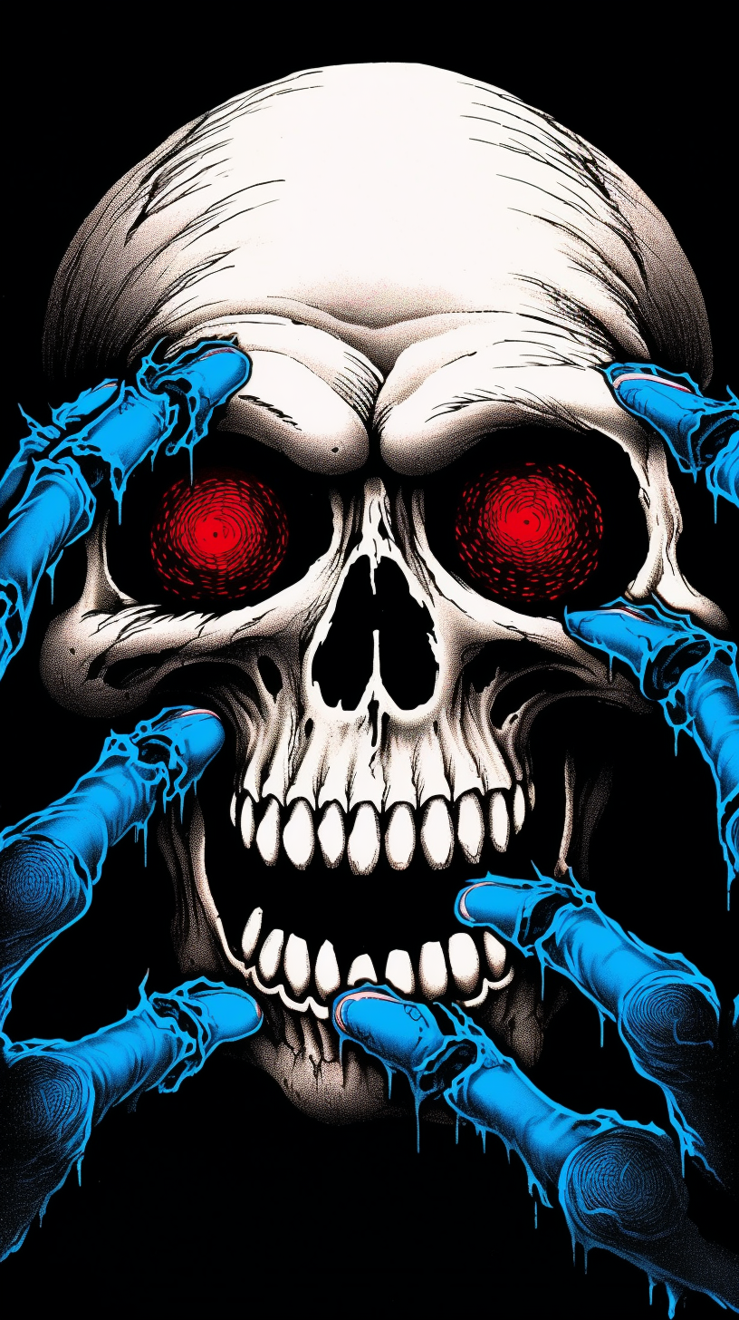 Reallynotsurennnjjjjjjkj Image Depicts A Skull With Blue Eyes A 19bead95 6750 45fc B893 76e2d9abbebd