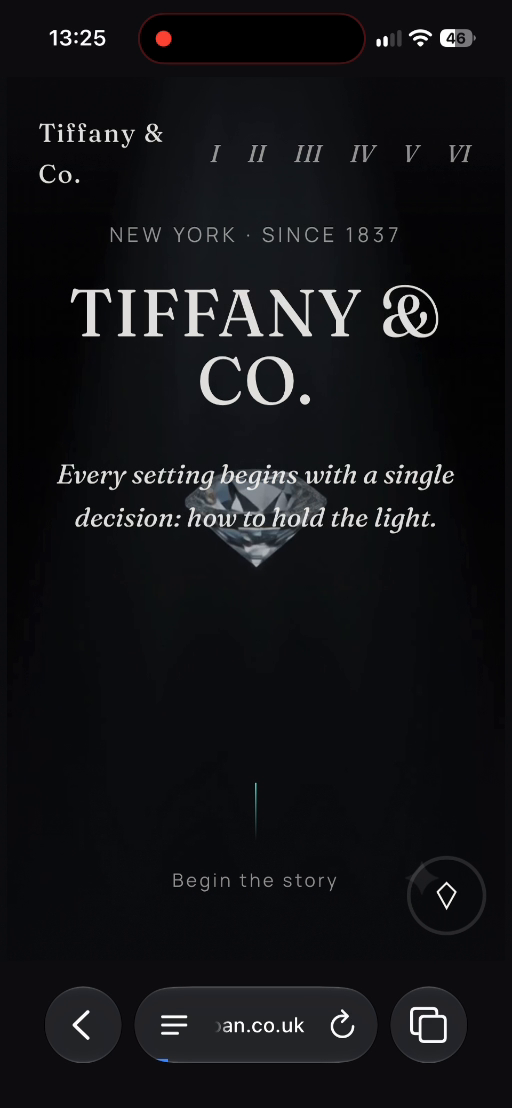 Tiffany & Co. website