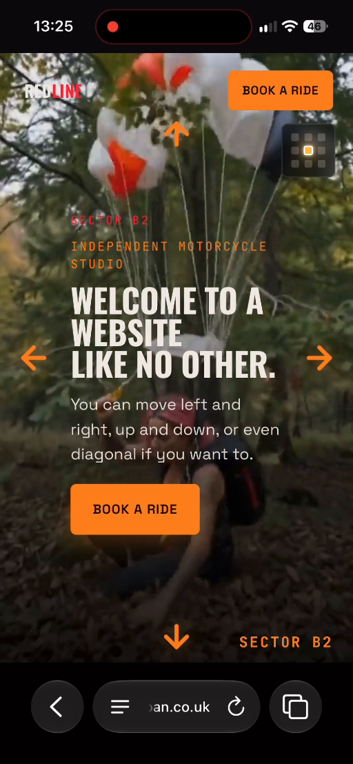 Redline Motorcycle Studio website